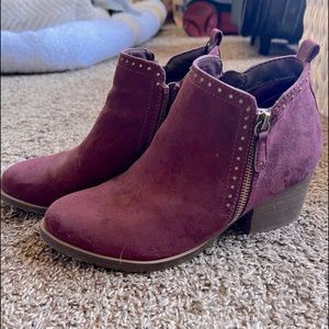 Burgundy Booties